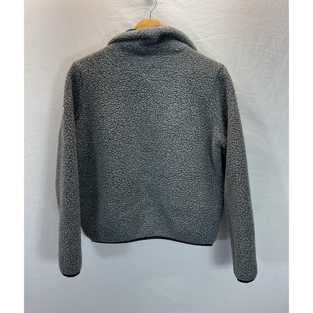 Vuori Women's S Alpine Sherpa Fleece Full Zip Jacket Gray Long Sleeve - Picture 2 of 9